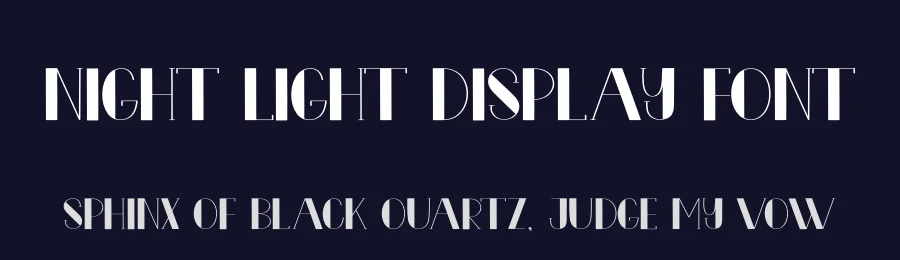 Night Light Display Font by creativeletter — Display Font — thumbnail 2