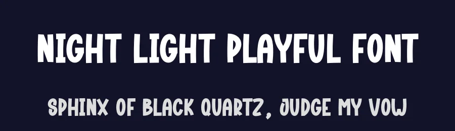 Night Light Playful Font by andikastudio — Display Font — thumbnail 2
