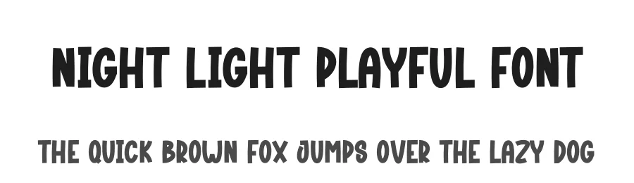 Night Light Playful Font by andikastudio — Display Font