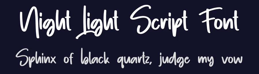 Night Light Script Font by creativeletter — Script Handwritten Font — thumbnail 2