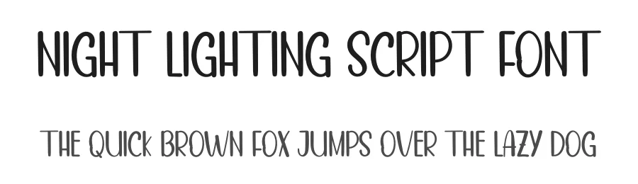 NIGHT LIGHTING SCRIPT FONT by inermediaSTUDIO — Display Font