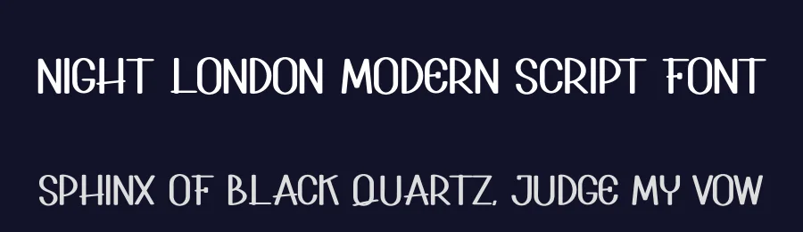 Night London Modern Script Font by creativeletter — Script Handwritten Font — thumbnail 2