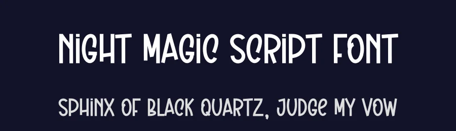 Night Magic Script Font by andikastudio — Display Font — thumbnail 2
