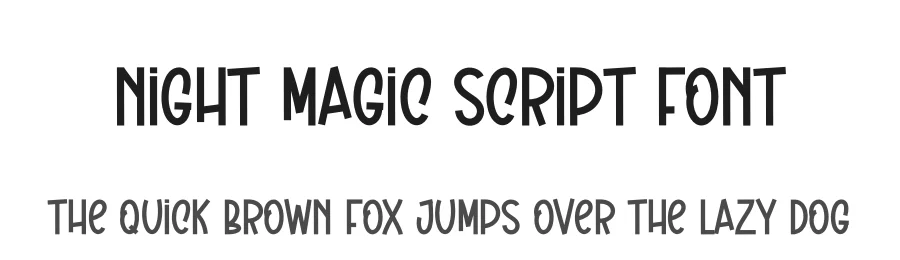 Night Magic Script Font by andikastudio — Display Font