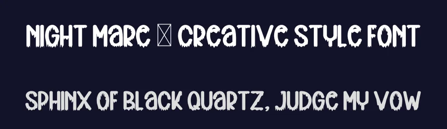 Night Mare – Creative Style Font by freshtypeink — Display Font — thumbnail 2