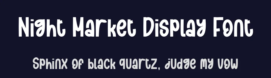 Night Market Display Font by creativeletter — Display Font — thumbnail 2