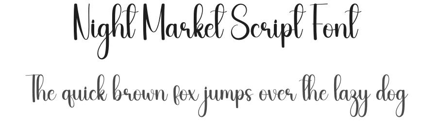 Night Market Script Font by andikastudio — Script Handwritten Font