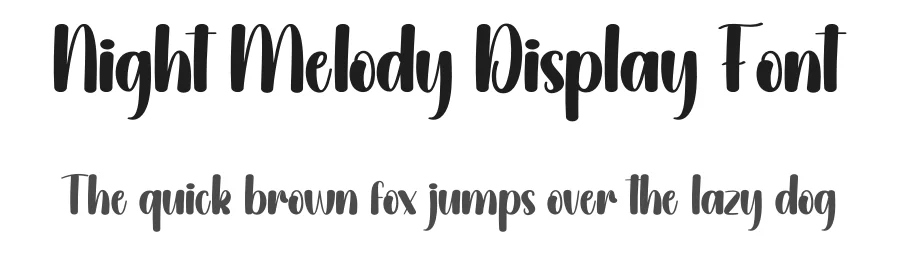 Night Melody Display Font by creativeletter — Display Font
