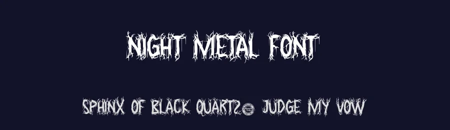 Night Metal Font by CalligraphyFonts.net — Display Font — thumbnail 2