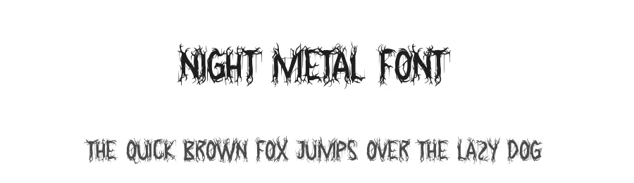 Night Metal Font by CalligraphyFonts.net β Display Font