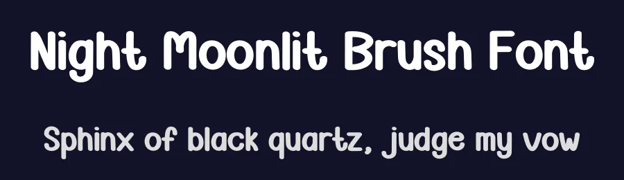 Night Moonlit Brush Font by creativeletter — Display Font — thumbnail 2