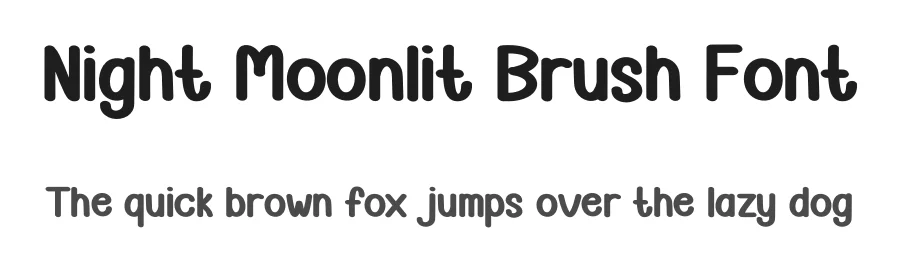 Night Moonlit Brush Font by creativeletter — Display Font