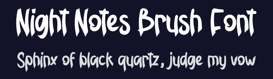 Night Notes Brush Font by creativeletter — Display Font — thumbnail 2