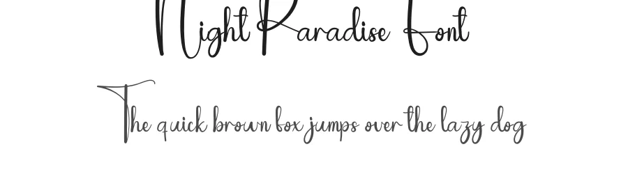 Night Paradise Font by andikastudio — Script Handwritten Font