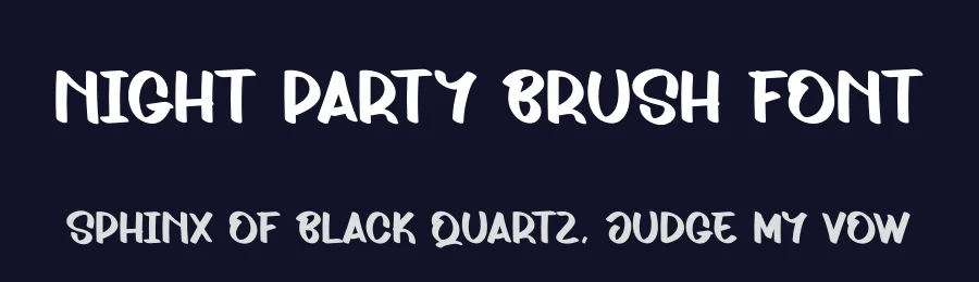 Night Party Brush Font by andikastudio — Display Font — thumbnail 2