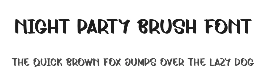 Night Party Brush Font by andikastudio — Display Font