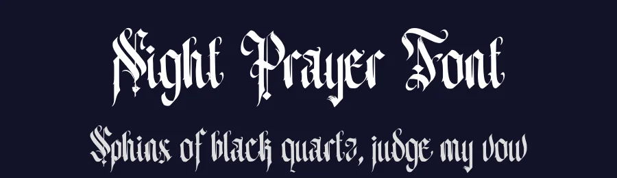 Night Prayer Font by Vampstudio — Display Font — thumbnail 2