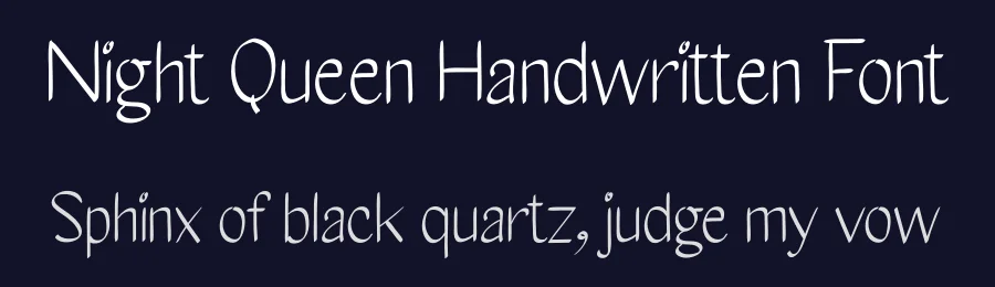 Night Queen Handwritten Font by andikastudio — Script Handwritten Font — thumbnail 2
