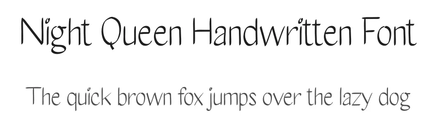 Night Queen Handwritten Font by andikastudio — Script Handwritten Font