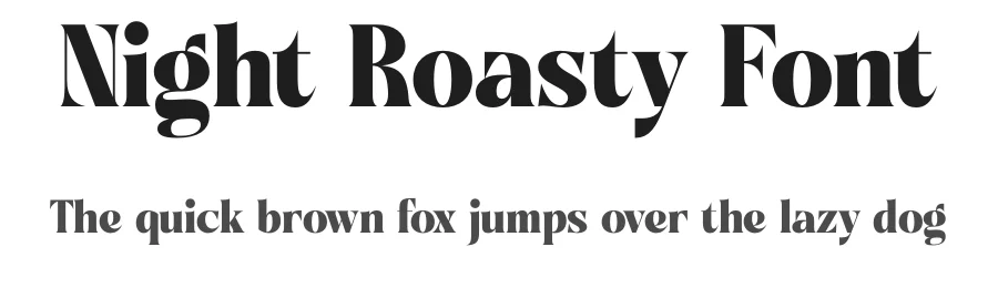 Night Roasty Font by timelesstype.co — Display Font