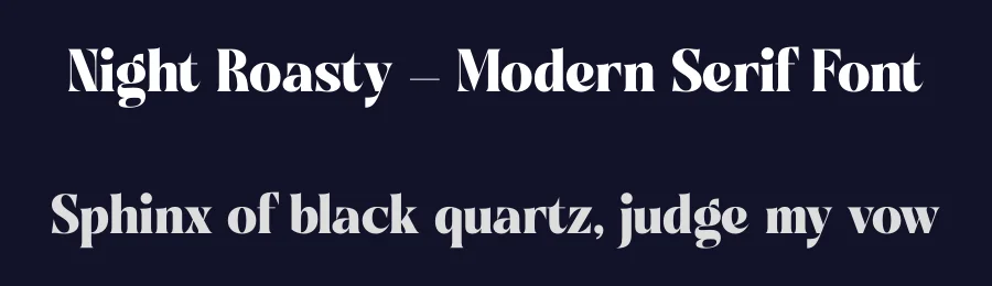 Night Roasty – Modern Serif Font by timelesstype.co — Display Font — thumbnail 2