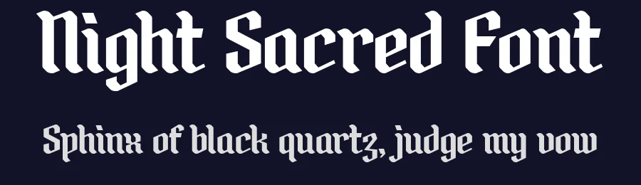 Night Sacred Font by Say Studio — Display Font — thumbnail 2