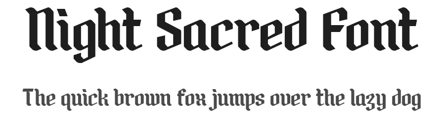 Night Sacred Font by Say Studio — Display Font