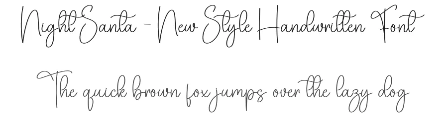Night Santa – New Style Handwritten Font by creativeletter — Script Handwritten Font