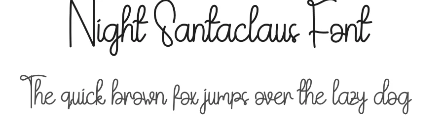 Night Santaclaus Font by andikastudio — Script Handwritten Font