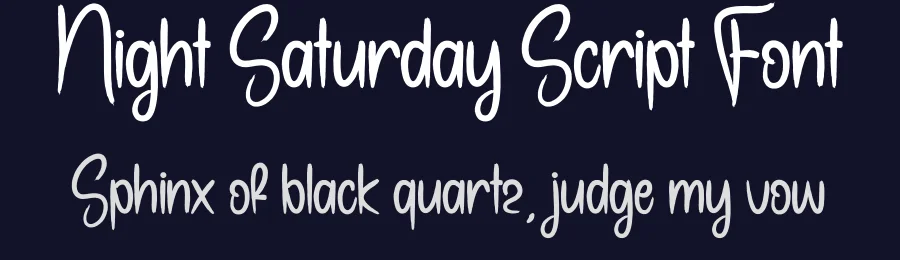 Night Saturday Script Font by creativeletter — Script Handwritten Font — thumbnail 2