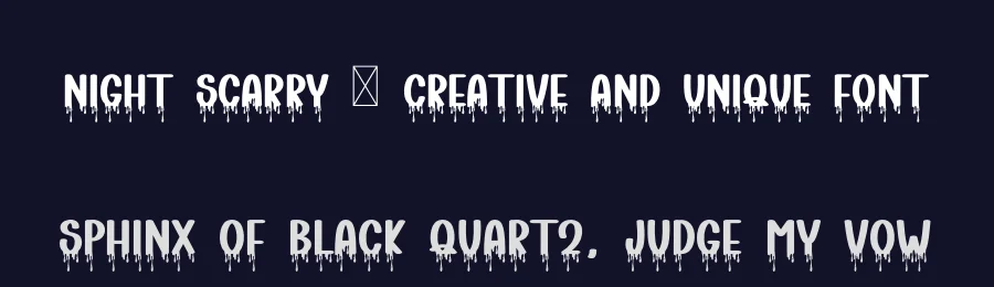 Night Scarry – Creative And Unique Font by freshtypeink — Display Font — thumbnail 2