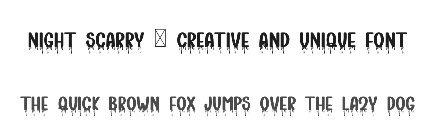 Night Scarry – Creative And Unique Font by freshtypeink — Display Font