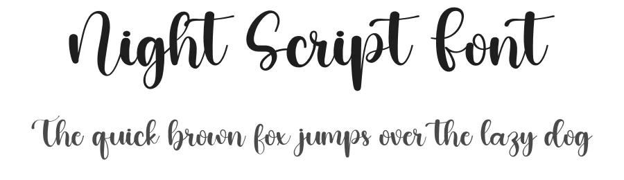 Night Script Font by inermediaSTUDIO — Script Handwritten Font