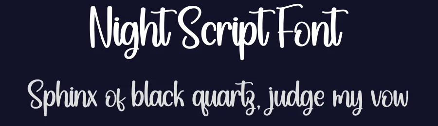 Night Script Font by creativeletter — Script Handwritten Font — thumbnail 2