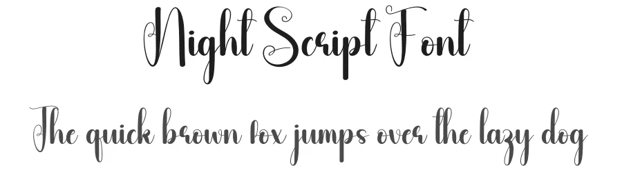 Night Script Font by andikastudio — Script Handwritten Font