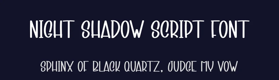 Night Shadow Script Font by andikastudio — Display Font — thumbnail 2