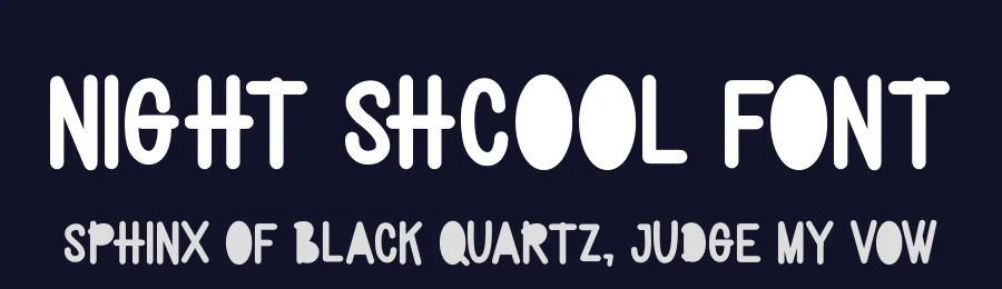 Night Shcool Font by futuristypestudio — Display Font — thumbnail 2