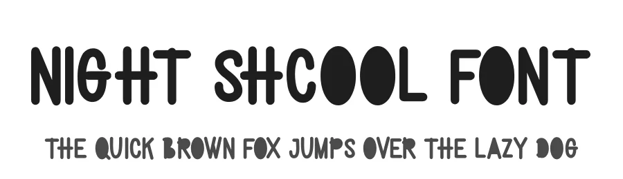 Night Shcool Font by futuristypestudio — Display Font