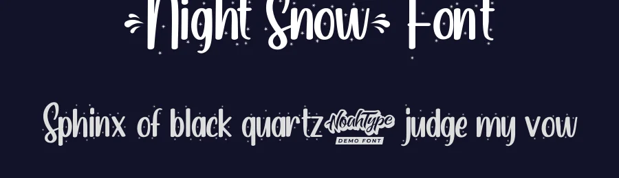 Night Snow Font by noahtype — Script Handwritten Font — thumbnail 2