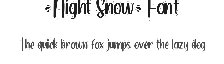 Night Snow Font by noahtype — Script Handwritten Font
