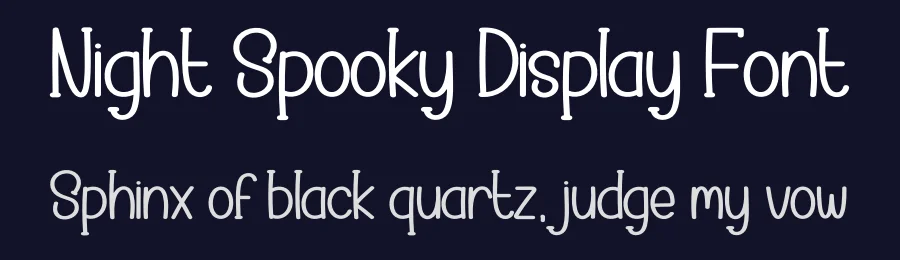 Night Spooky Display Font by creativeletter — Display Font — thumbnail 2