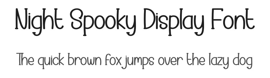 Night Spooky Display Font by creativeletter — Display Font