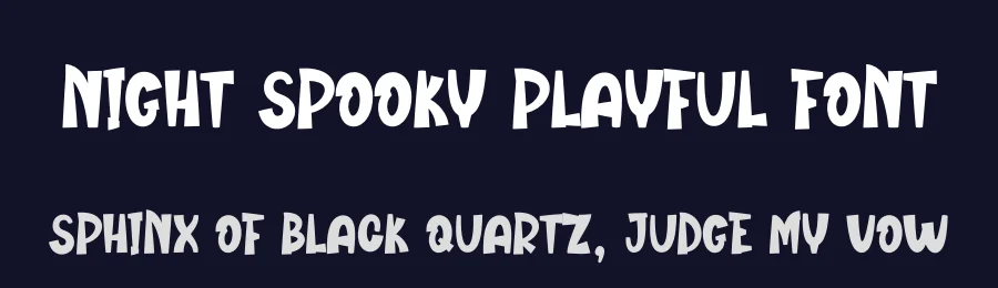 Night Spooky Playful Font by creativeletter — Display Font — thumbnail 2
