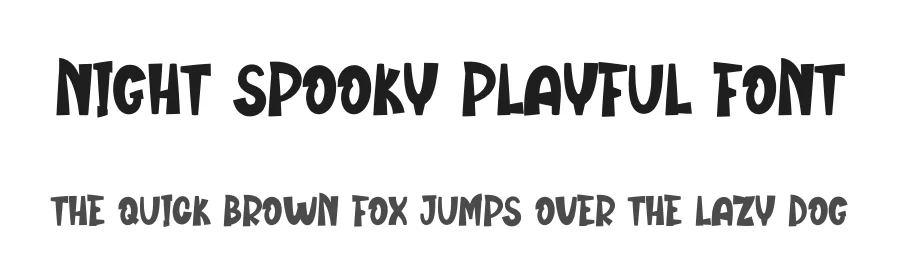 Night Spooky Playful Font by creativeletter — Display Font