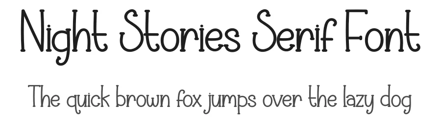 Night Stories Serif Font by creativeletter — Display Font