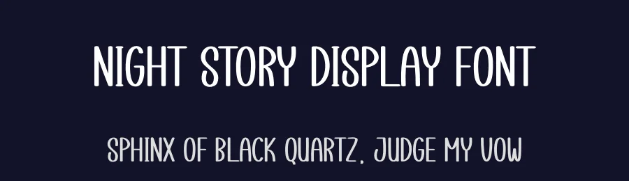 Night Story Display Font by creativeletter — Display Font — thumbnail 2