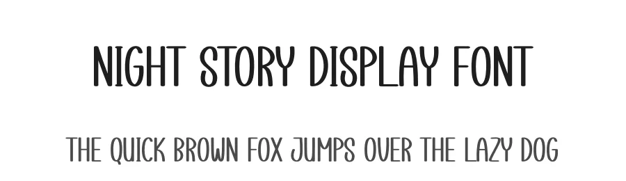 Night Story Display Font by creativeletter — Display Font