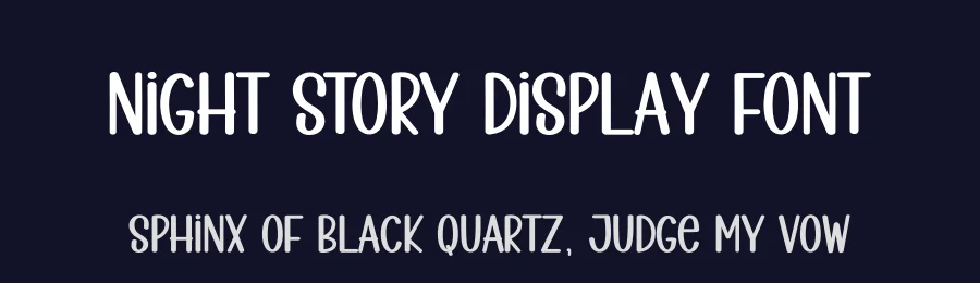 Night Story Display Font by creativeletter — Display Font — thumbnail 2