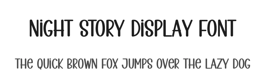 Night Story Display Font by creativeletter — Display Font