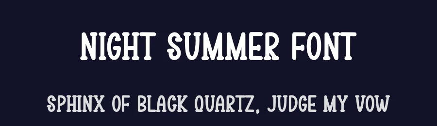 Night Summer Font by creativeletter — Display Font — thumbnail 2
